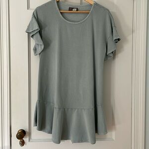 Comfy swingy terry cotton dress. Size S made in U.S.